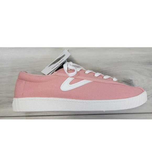 New Tretorn Sneakers Women's Coral Pink Nylite Plus Canvas Lace Tennis Shoes 6.5 - Picture 2 of 9